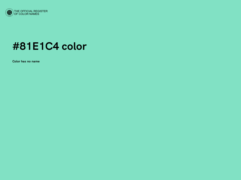 #81E1C4 color image