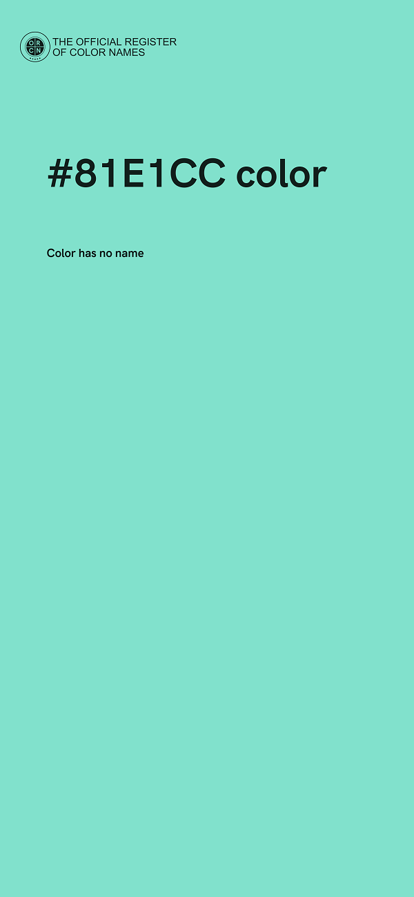 #81E1CC color image