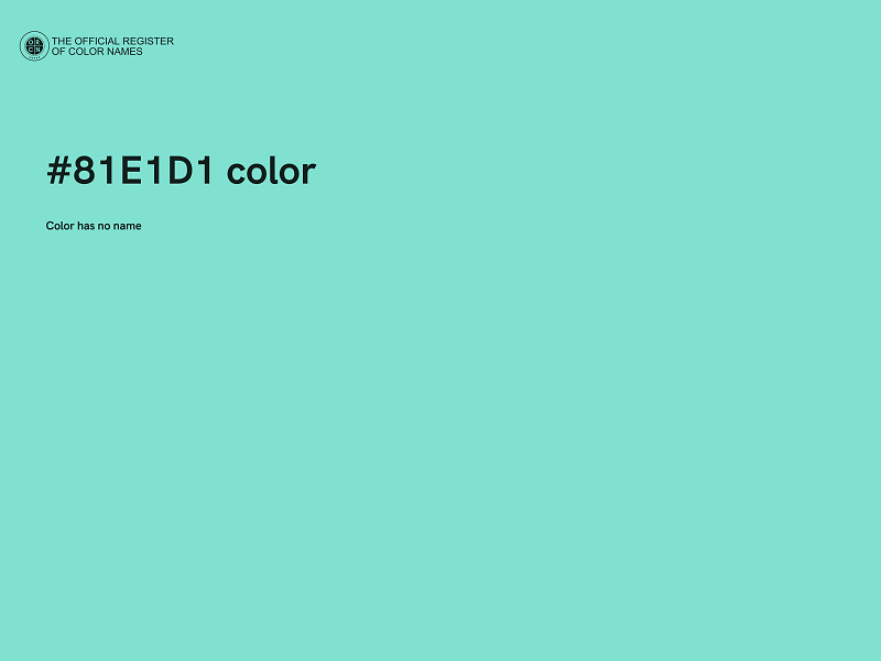 #81E1D1 color image