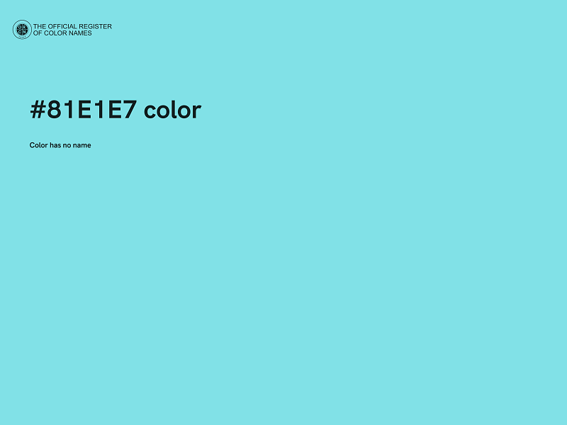 #81E1E7 color image