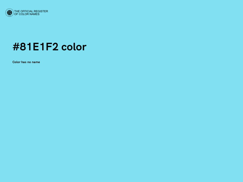 #81E1F2 color image