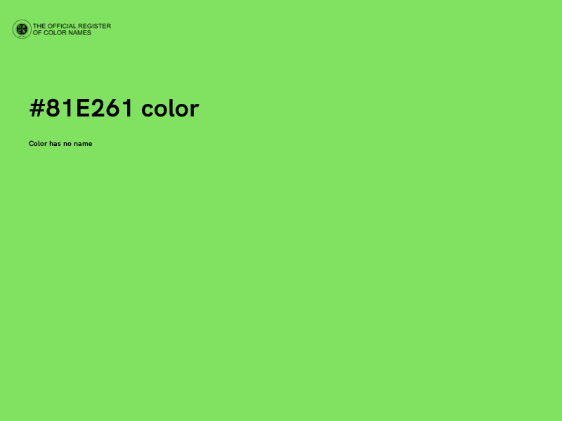 #81E261 color image