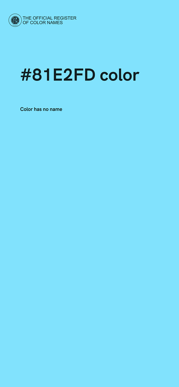 #81E2FD color image