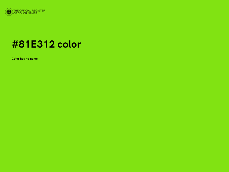 #81E312 color image