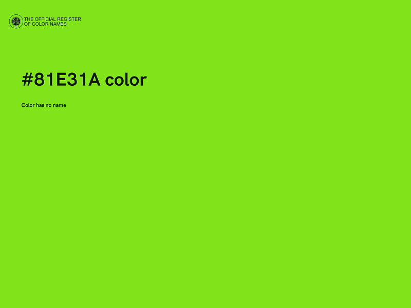 #81E31A color image