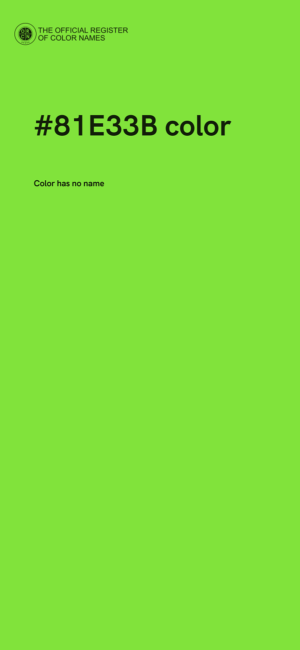 #81E33B color image