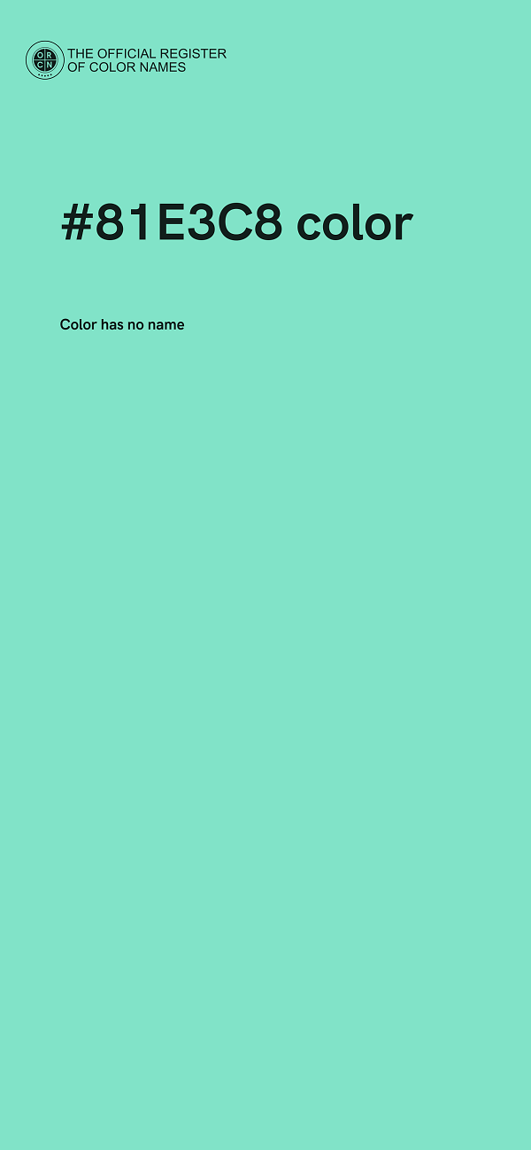 #81E3C8 color image