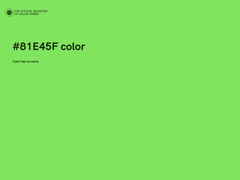 #81E45F color image