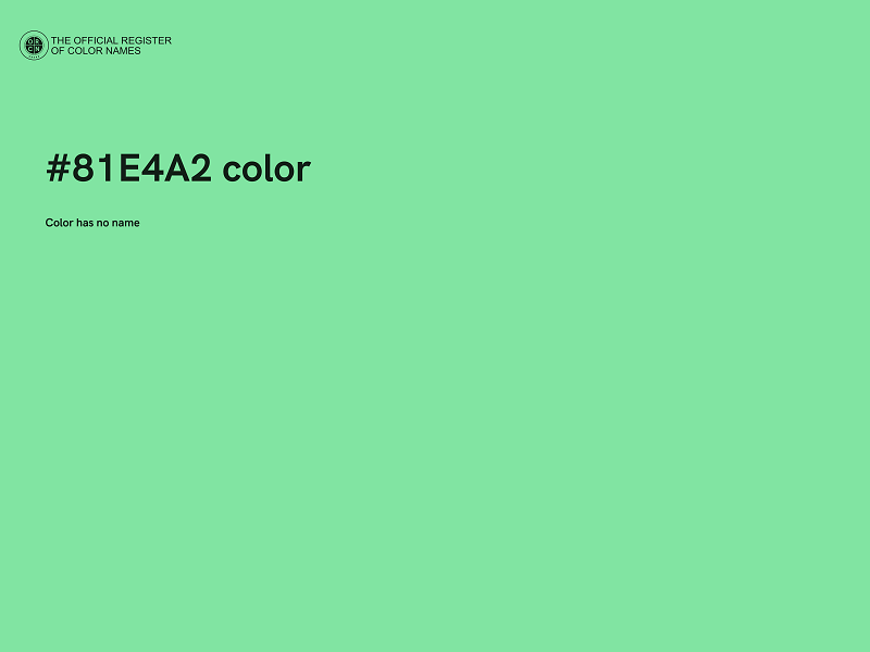 #81E4A2 color image