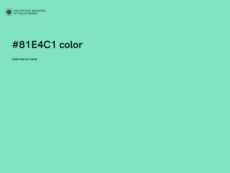 #81E4C1 color image