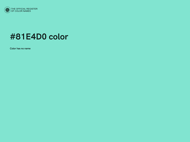 #81E4D0 color image