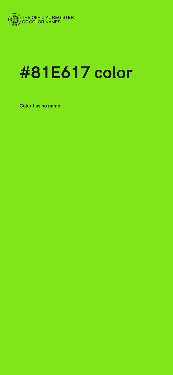 #81E617 color image