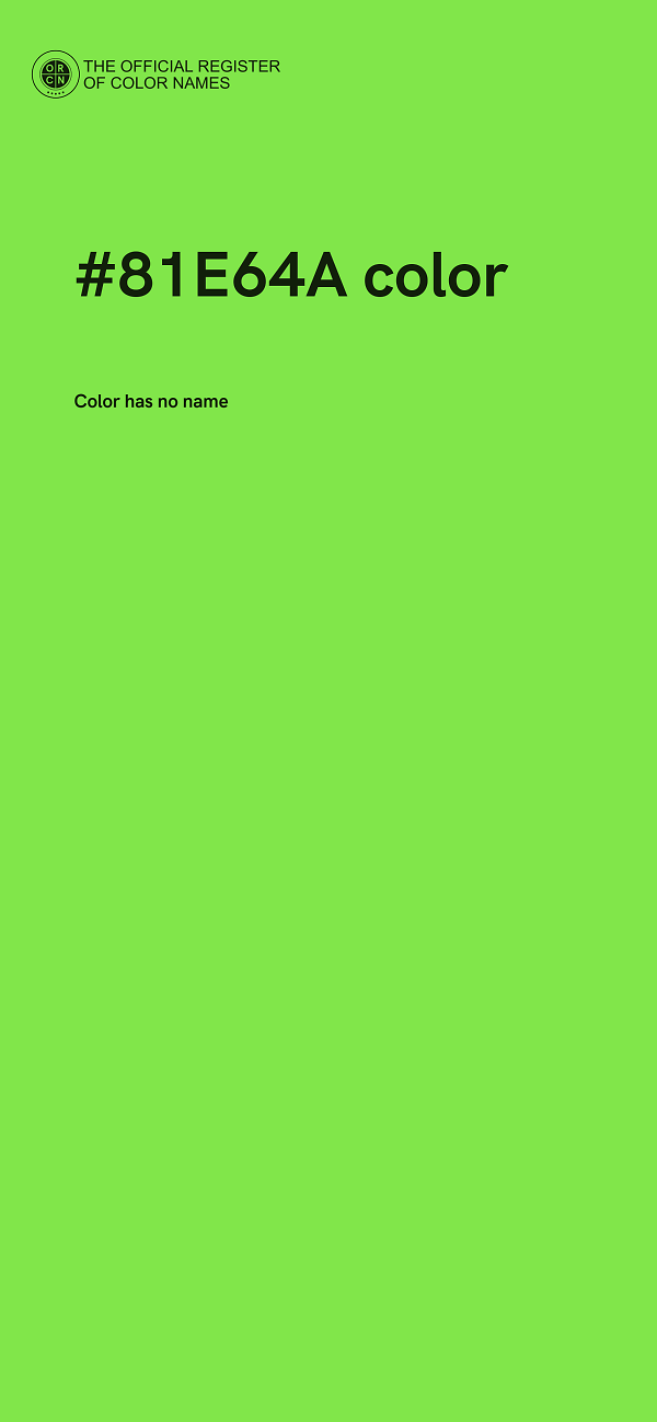 #81E64A color image