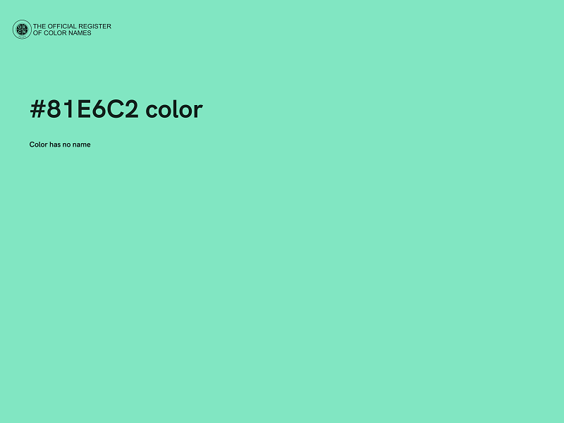 #81E6C2 color image