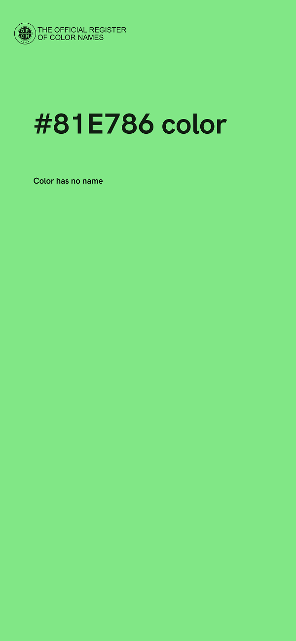 #81E786 color image