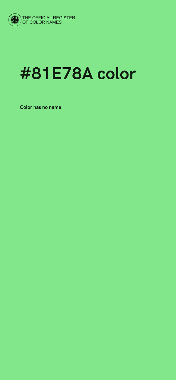 #81E78A color image