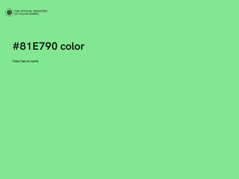 #81E790 color image
