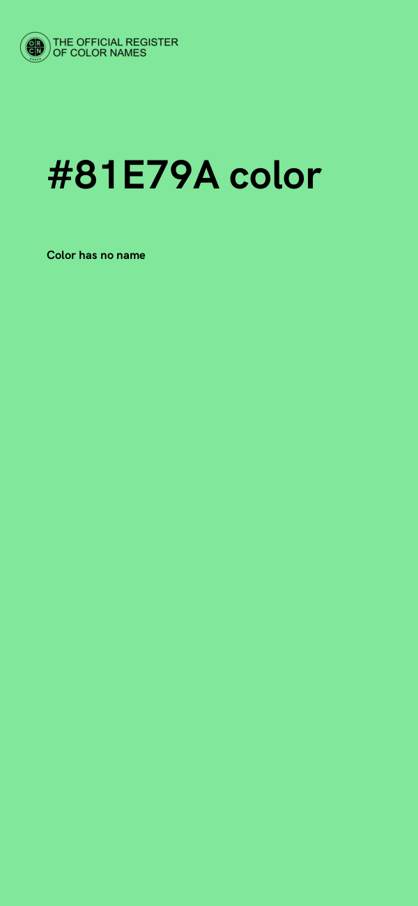 #81E79A color image