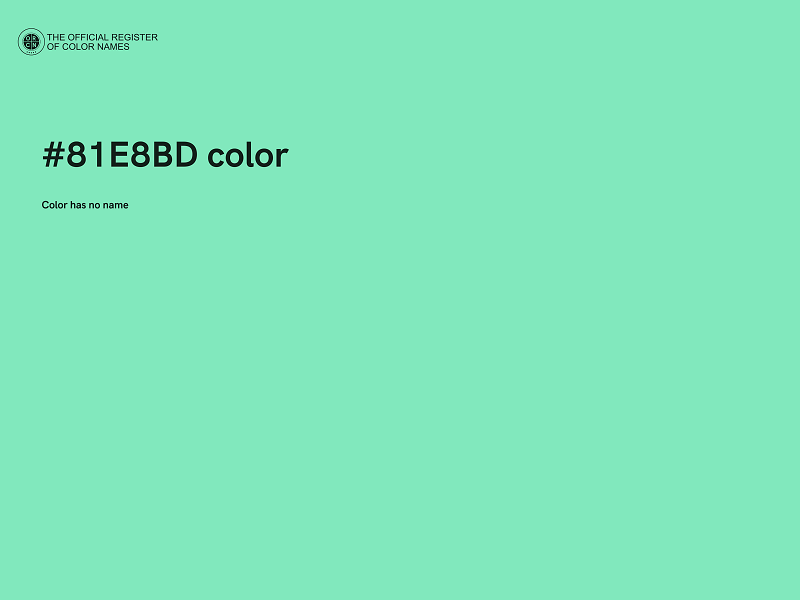 #81E8BD color image