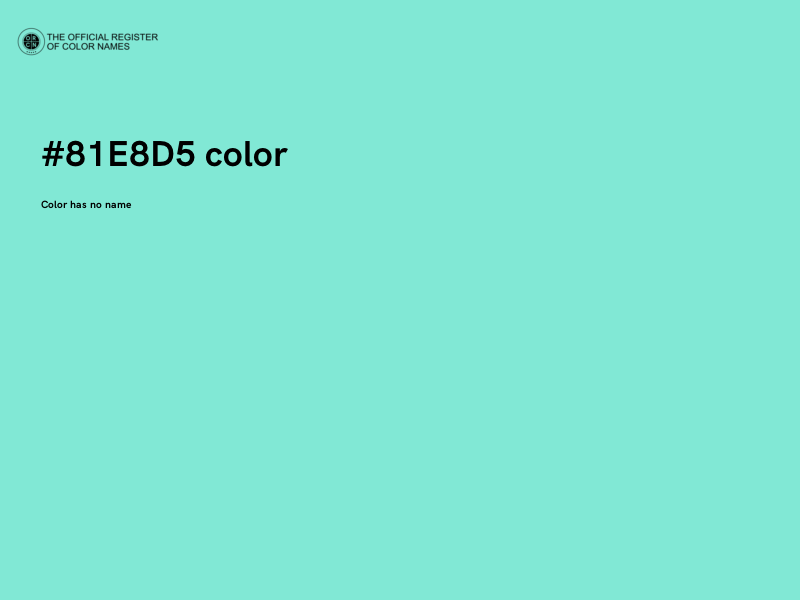 #81E8D5 color image