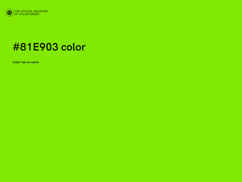 #81E903 color image