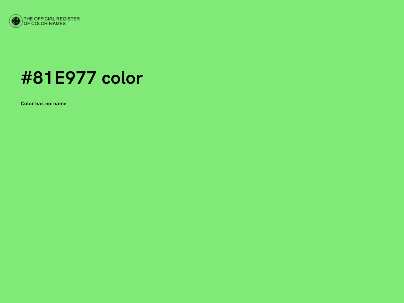 #81E977 color image
