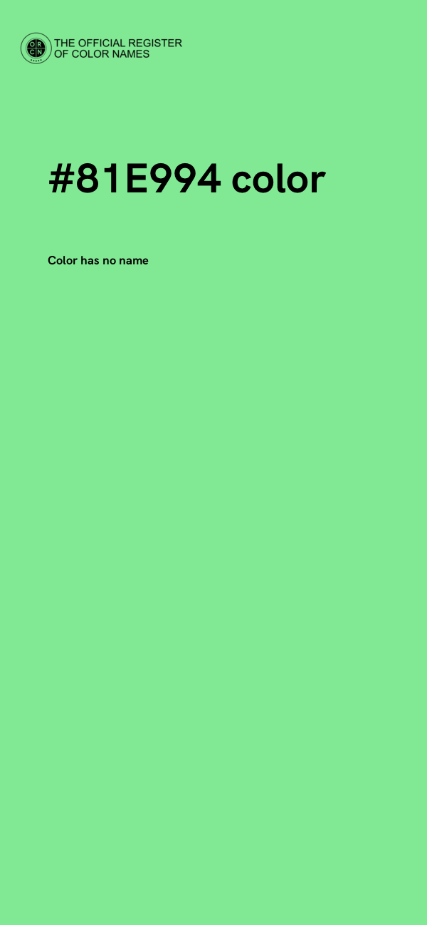 #81E994 color image