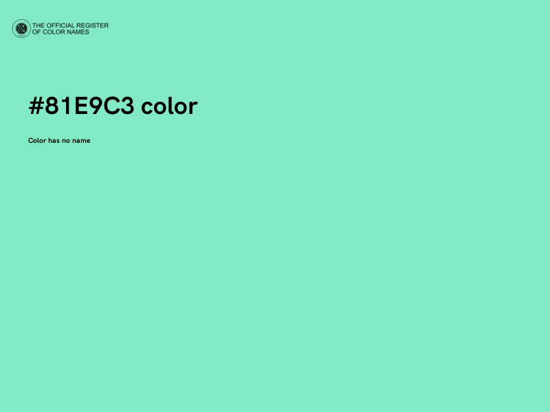 #81E9C3 color image
