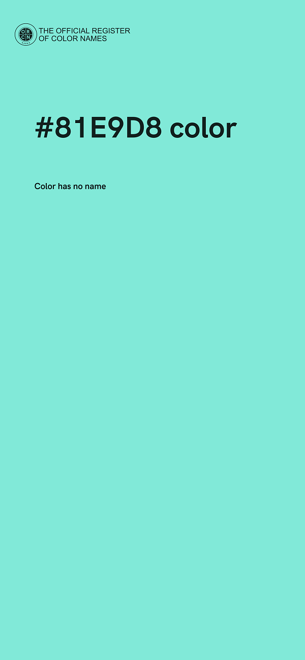 #81E9D8 color image