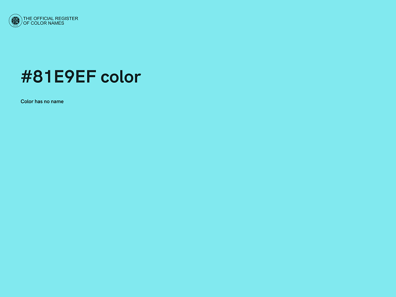 #81E9EF color image