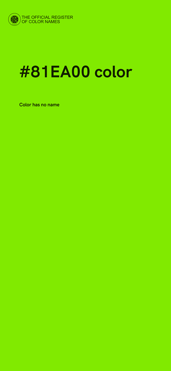 #81EA00 color image
