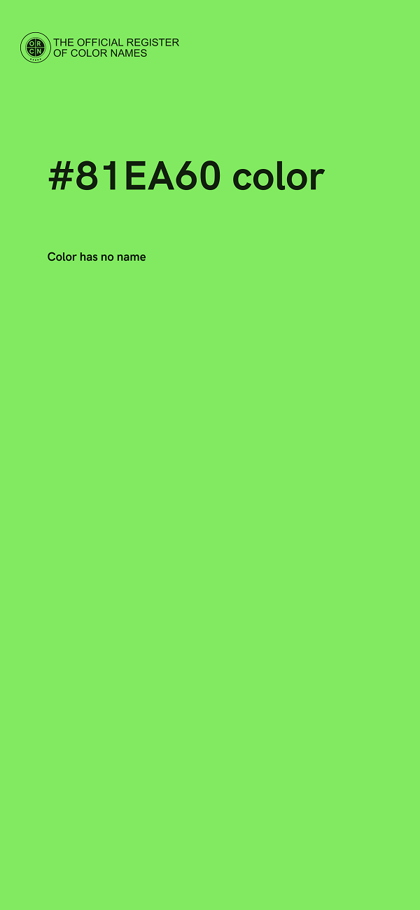 #81EA60 color image