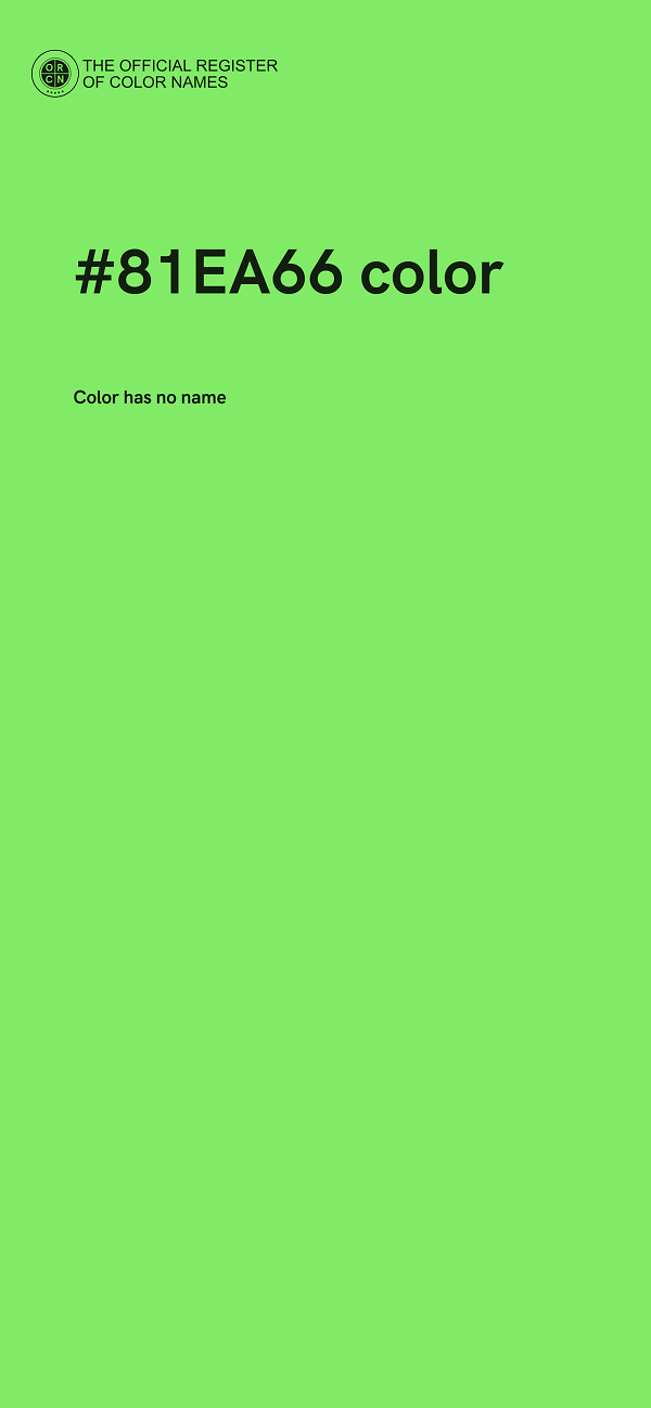 #81EA66 color image