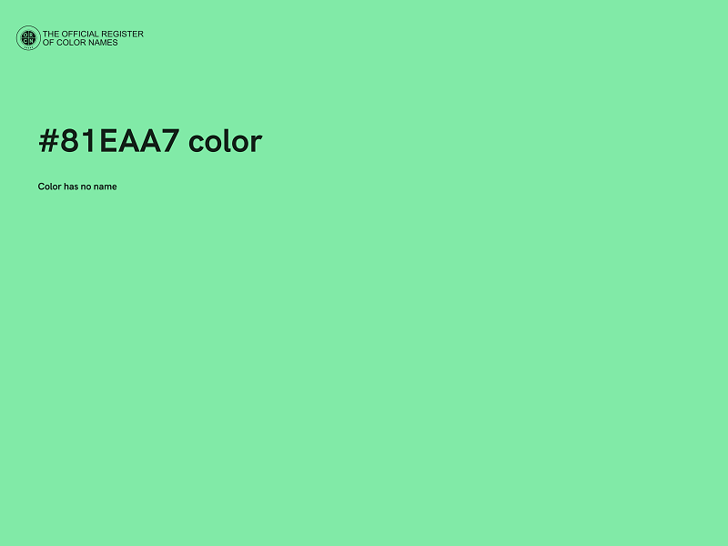 #81EAA7 color image