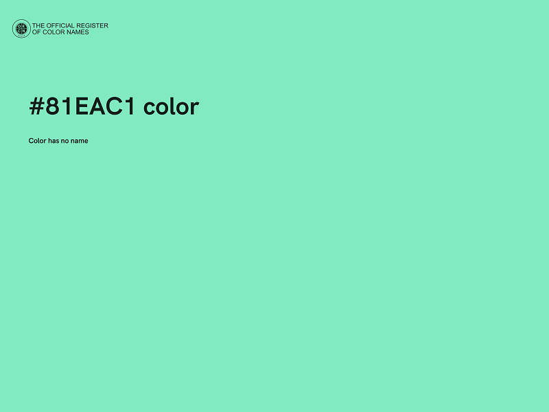 #81EAC1 color image