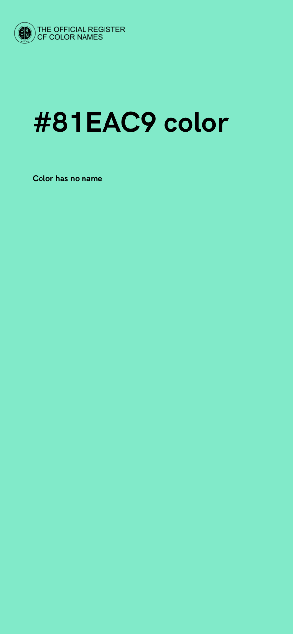 #81EAC9 color image