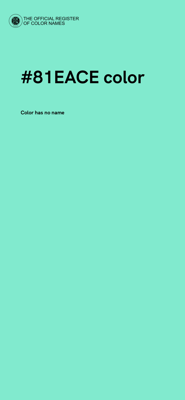 #81EACE color image