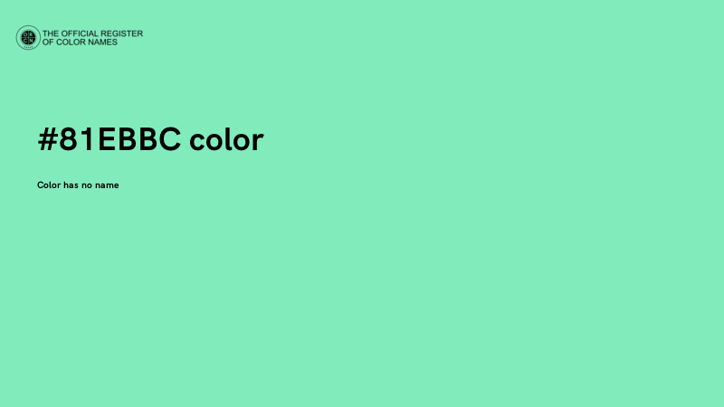 #81EBBC color image