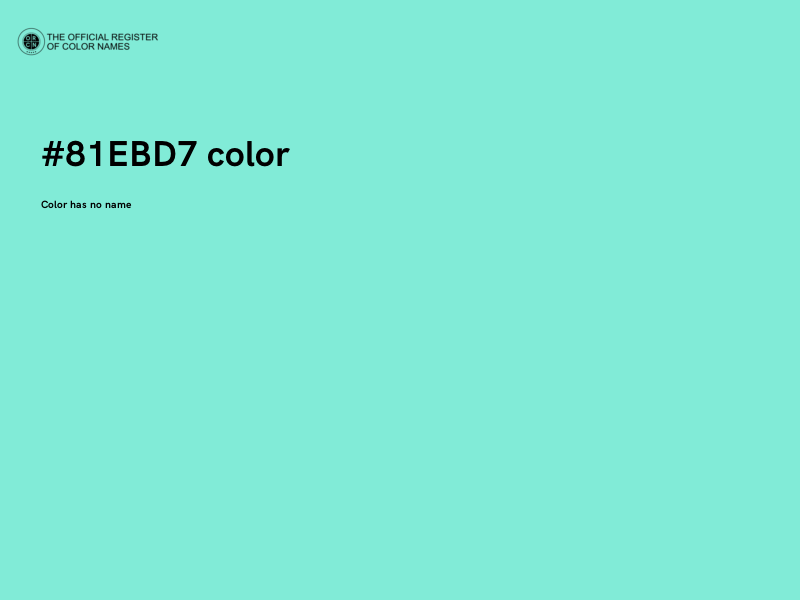 #81EBD7 color image