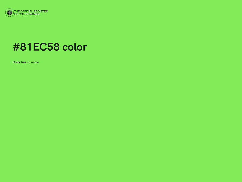 #81EC58 color image