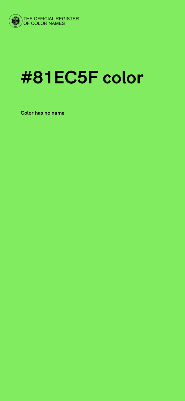#81EC5F color image