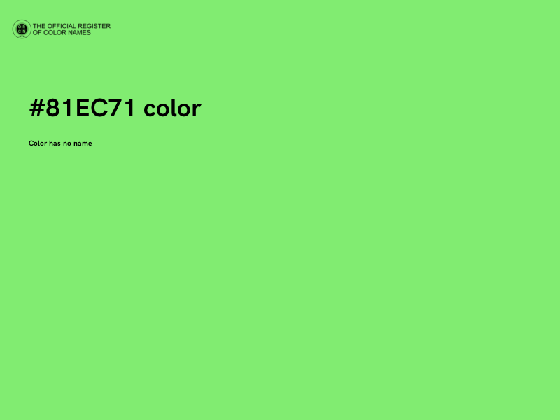 #81EC71 color image