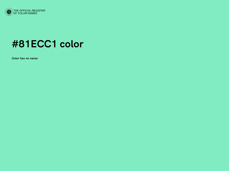 #81ECC1 color image