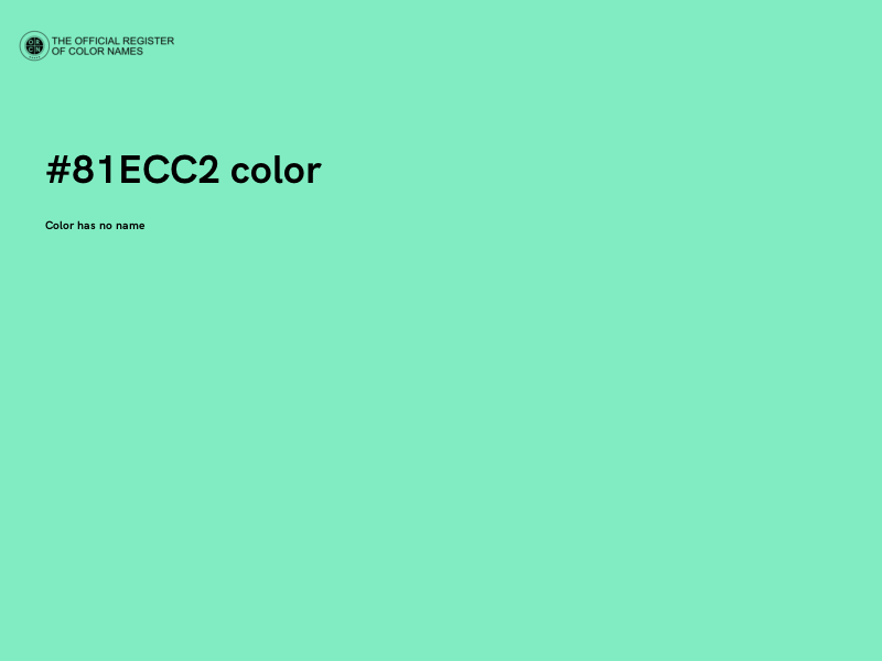 #81ECC2 color image