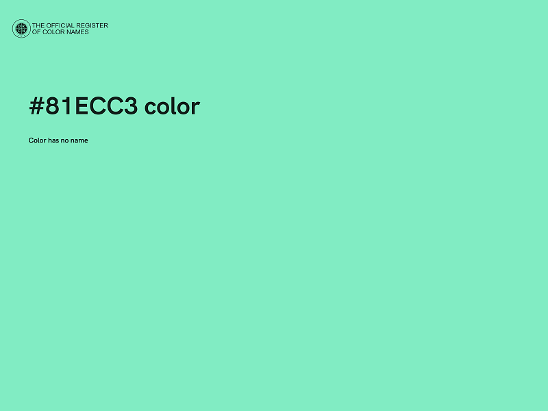 #81ECC3 color image