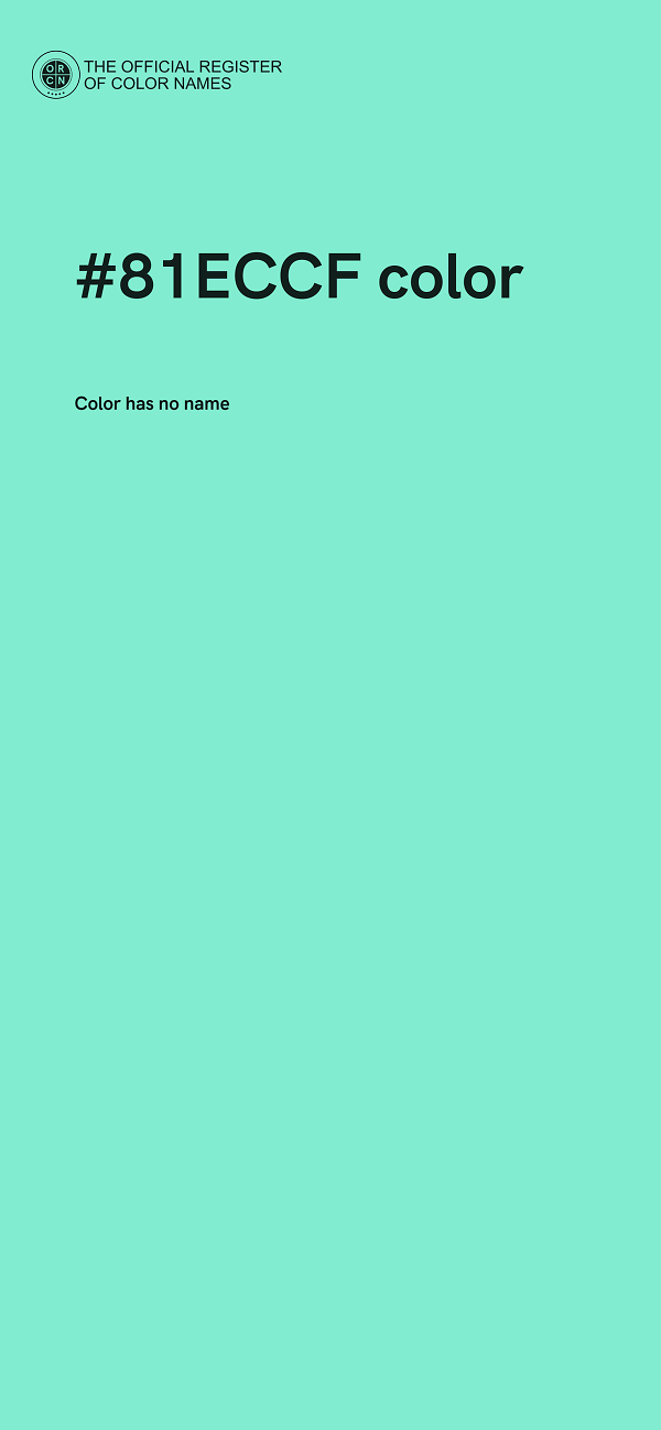 #81ECCF color image