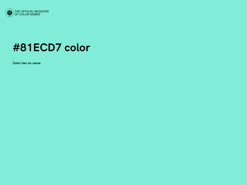 #81ECD7 color image