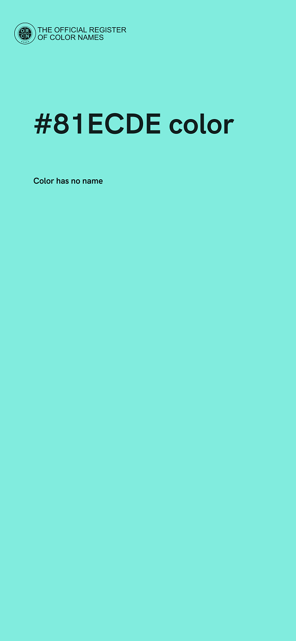 #81ECDE color image
