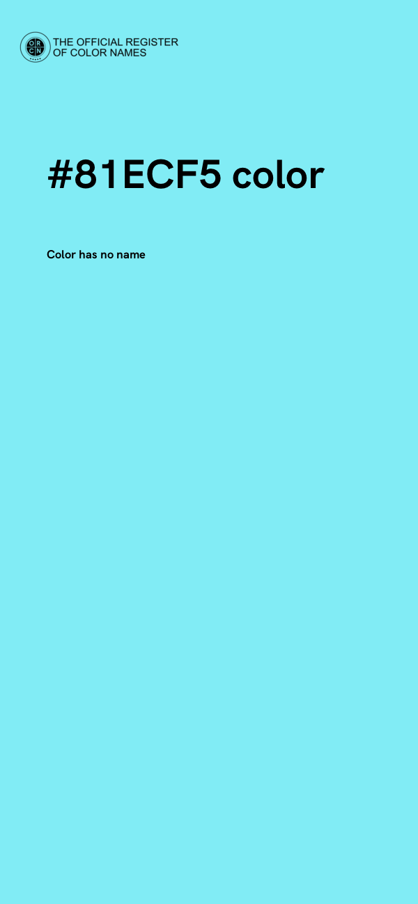 #81ECF5 color image