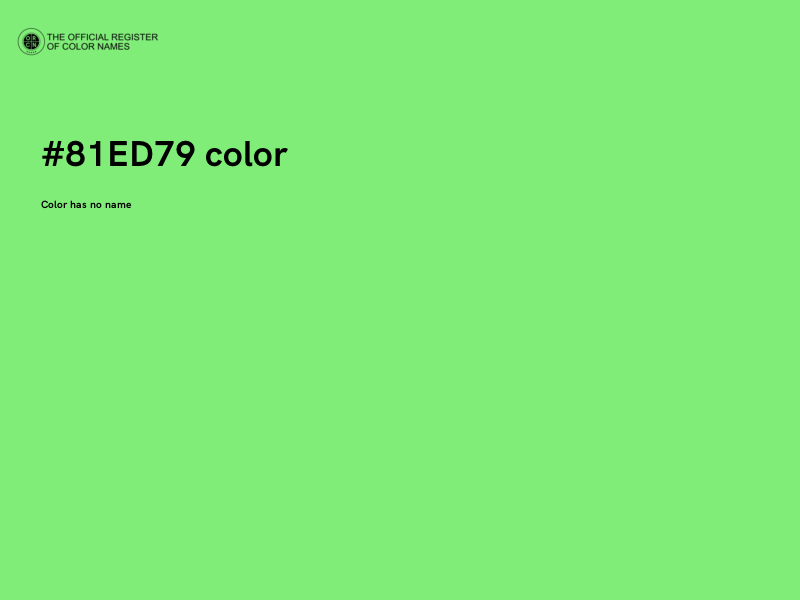 #81ED79 color image